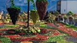 Выставка бахчевых в Авазе во время Конференции ООН по развивающимся странам, не имеющим выхода к морю