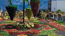 Выставка бахчевых в Авазе во время Конференции ООН по развивающимся странам, не имеющим выхода к морю